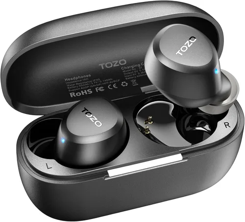 Vista 6 de TOZO Auriculares NC9 con auriculares inalámbricos A1