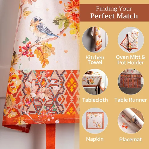 Vista 928 de Maison d' Hermine Delantales para mujer con bolsillo, 100% algodón (27.50 x 31.50 pulgadas)