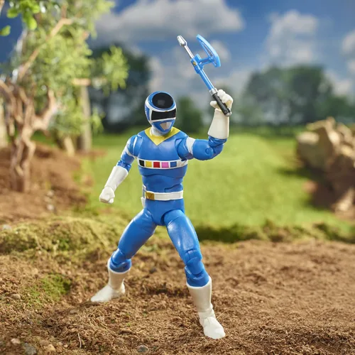Vista 6 de Power Rangers Lightning Collection in Space Blue Ranger & Galaxy Glider - Figura de acción coleccionable de 6 pulgadas, múltiples accesorios