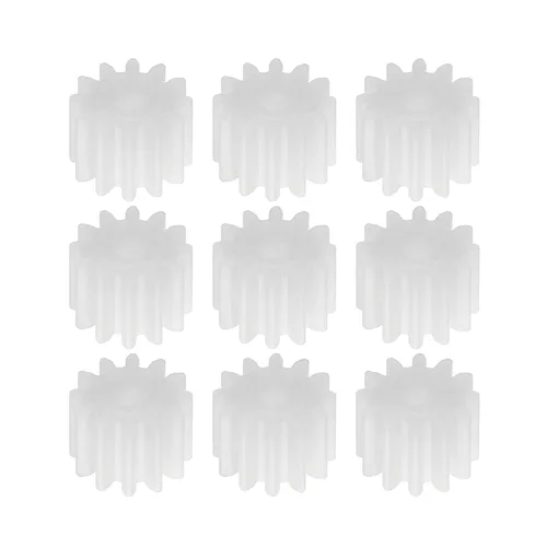 Vista 22 de Othmro 20 piezas de engranajes de plástico 8 dientes modelo 082A engranaje de reducción engranajes de gusano de plástico para RC coche robot motor