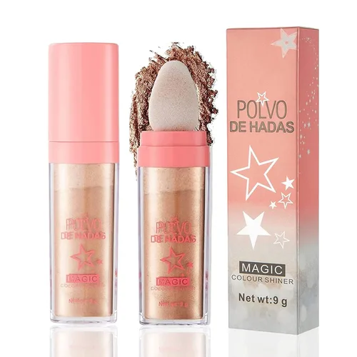 Vista 10 de Polvo De Hadas Polvo De Hadas - Polvo de Hadas 3D de Alto Brillo Polvo Suelto Purpurina Polvo de Colorete Facial Polvo Brillante para Ojos, Cara