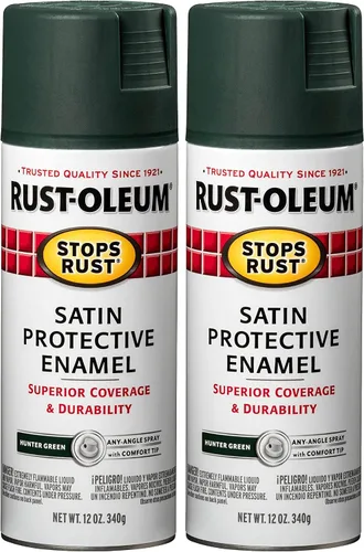 Vista 154 de Rust-Oleum 7776830 - Pintura en aerosol para prevención del óxido, 12 onzas, negro plano