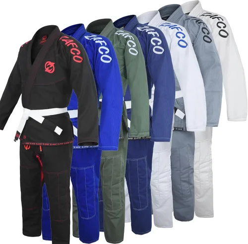 Vista 2 de Jiu Jitsu Gi brasileño BJJ Gi para hombres y mujeres Grappling gi Uniforme Kimonos ligero, preencogido, con cinturón blanco