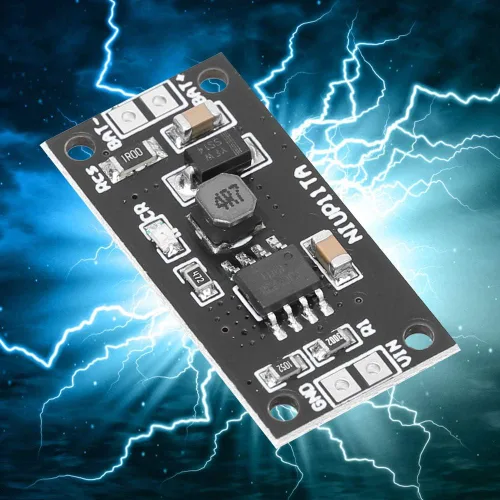Vista 6 de Eujgoov 2 módulos de cargador de batería NiCd NiMH, 1.2V CC, entrada de 5V, listado UL, negro, 0.591 in x 0.157 in x 0.157 in, cargador de batería