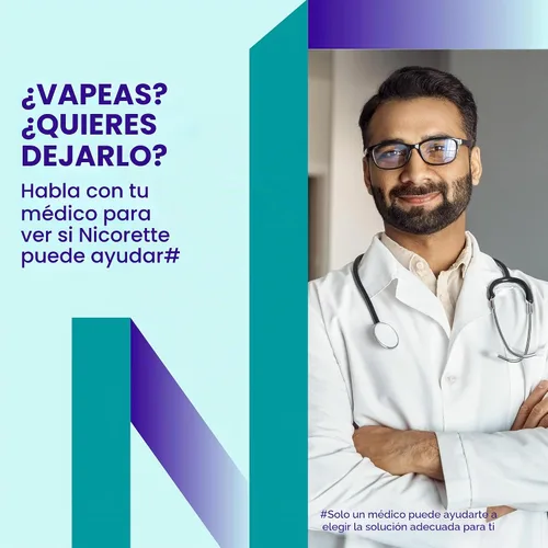 Vista 5 de Nicorette 4 mg de goma de mascar de nicotina para ayudar a dejar de fumar con el programa de apoyo conductual - Ayuda para dejar de fumar con sabor