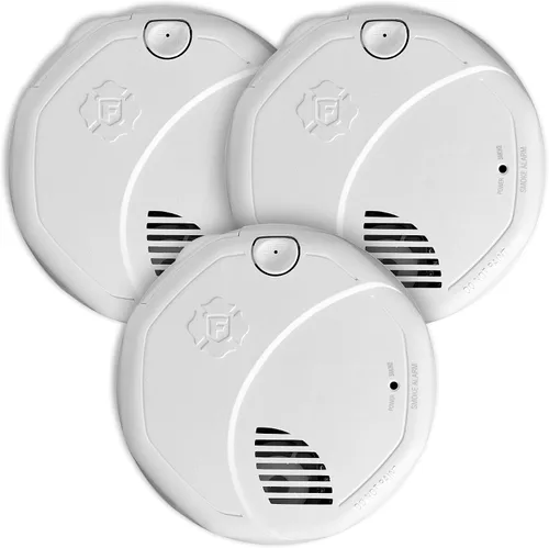 Vista 7 de First Alert Detector de humo, batería sellada de 10 años, detector de doble sensor con botón de prueba y silencio, SM310, paquete de 1 unidad SM310
