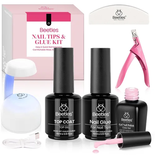 Vista 26 de Beetles - Kit de uñas de gel, puntas de uñas, juego de extensión de uñas