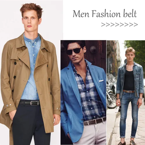 Vista 3 de WERFORU Cinturón de trinquete de cuero para hombre, ajuste perfecto, cintura de hasta 50 pulgadas con hebilla automática