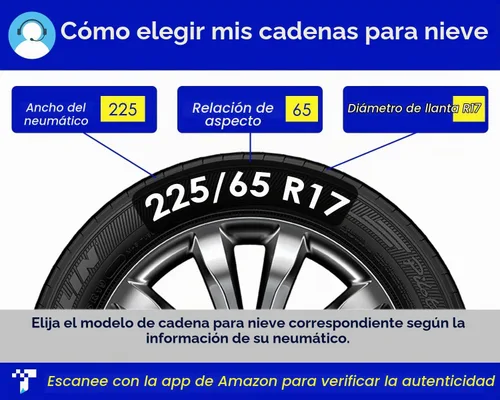 Vista 5 de Snow-Chains - Cadenas de neumáticos de fijación automática de 1 minuto de ajuste rápido, fácil instalación, cadena de tracción universal
