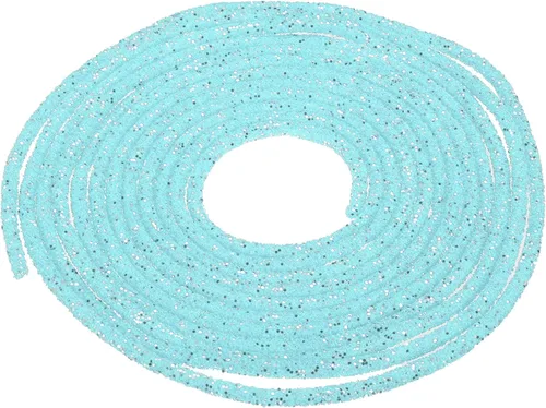 Vista 50 de MECCANIXITY Cuerda de lentejuelas con purpurina de 2.5 yardas, 6mm, 0.24 pulgadas, cuerda de tubo de lentejuelas con diamantes de imitación