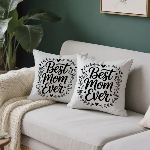 Vista 6 de Valentines Day Gifts for Mom Birthday Accent Pillow Covers 16X16 Best Mom Presents Mama Mommy Gift Mama Bear Gifts Pillow Cases Home Decor Bedroom