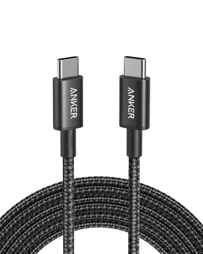 Vista 9 de Anker Cable USB C a USB C, cable de carga tipo C de carga rápida (3.3 pies + 6 pies + 10 pies, 100 W), para iPhone serie 17, MacBook y más (negro)