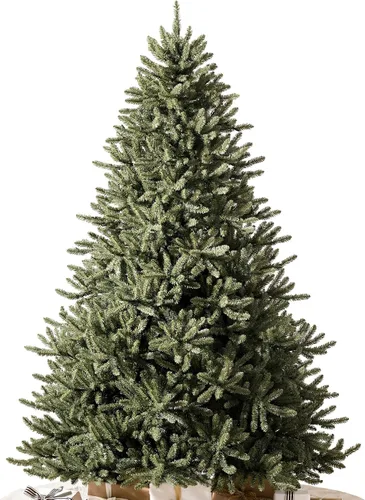 Vista 14 de Balsam Hill árbol de Navidad artificial, tradicional y prémium preiluminado, de 6.5 pies, pícea azul clásica con luces LED transparentes, bolsa