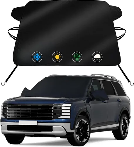 Vista 12 de Cubierta de nieve para parabrisas para Toyota Sequoia 2023-2025 2026/Toyota Tundra 2022-2025 2026 Limited SR5 Platinum TRD Pro Pickup Cubierta