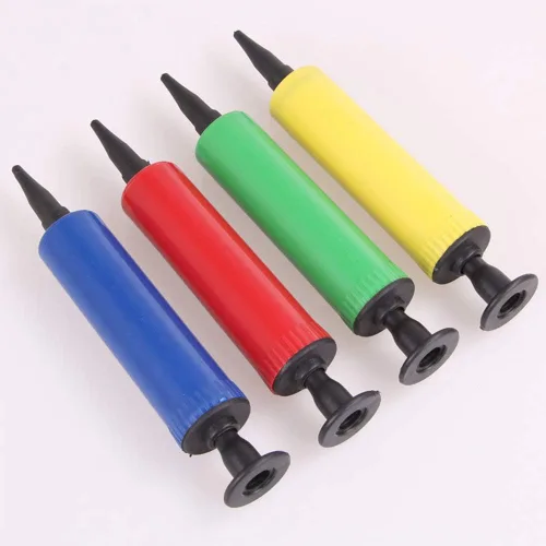 Vista 3 de Mini bomba de globos de mano de plástico, color aleatorio para globos de aluminio y látex, bomba de inflado de aire portátil para accesorios