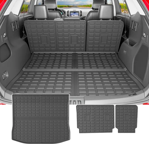 Vista 11 de powoq Alfombrilla de carga y respaldo compatibles con Toyota RAV4 2013-2017 Alfombrilla para maletero y respaldo