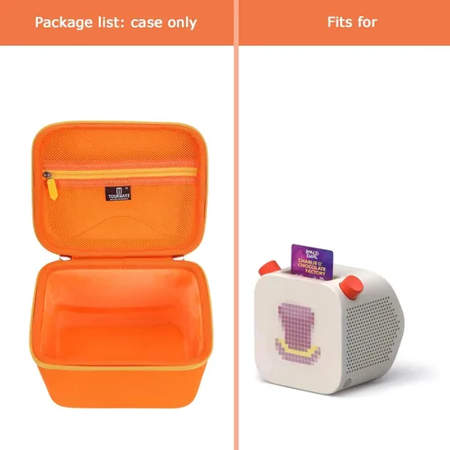Vista 7 de Tourmate Estuche rígido de almacenamiento para niños y altavoces Bluetooth, estuche de transporte de viaje para niños, reproductor de música