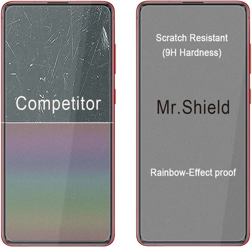 Vista 6 de Mr.Shield [Paquete de 3] Diseñado para Samsung Galaxy Note 10 Lite [vidrio templado] [Vidrio japonés con dureza 9H] Protector de pantalla