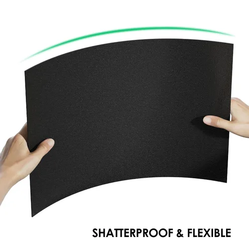 Vista 6 de CREGEAR Hoja de plástico ABS de 12 x 12 x 1/16 pulgadas, paquete de 6 Tablero termoplástico rígido negro para letreros, manualidades, proyectos