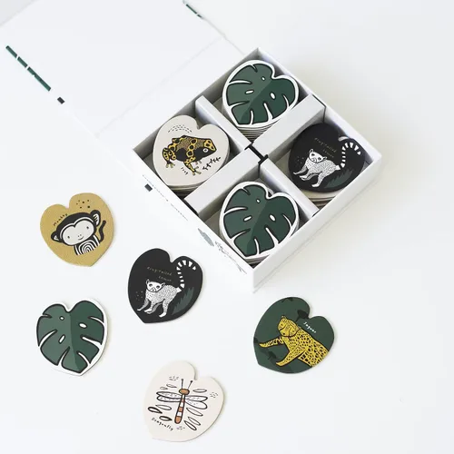 Vista 5 de Wee Gallery Juego de memoria, animales de la selva y naturaleza, juguete Montessori y juegos cerebrales para niños, actividad educativa para niños