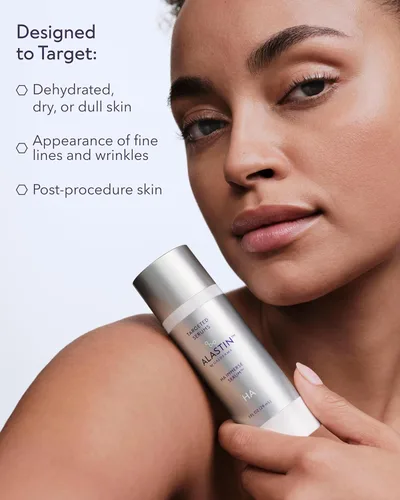 Vista 5 de ALASTIN Skincare Suero facial hidratante HA IMMERSE de ácido hialurónico (1 onza), suero restaurador que combate la piel seca y deshidratada