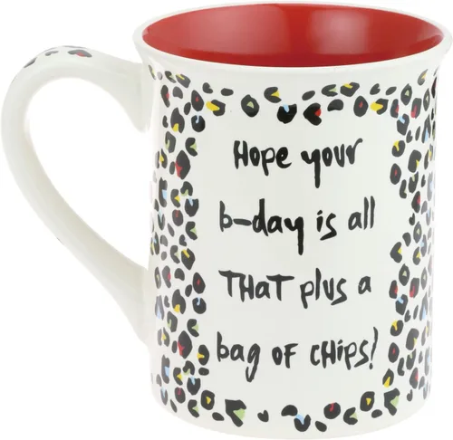 Vista 3 de Enesco Our Name is Mud Decades Happy Birthday Made in the 90s Taza de café, 16 onzas, multicolor