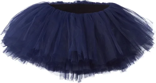 Vista 7 de Falda de ballet, tutu de tul corto en 10 capas para niñas (talla 4 -10 años), por My Lello Agua