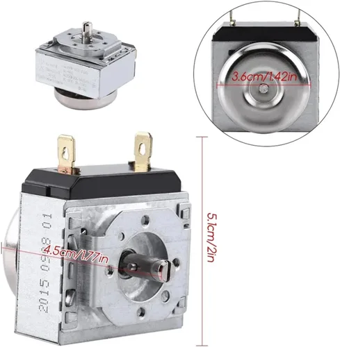 Vista 2 de Controlador de tiempo de 1 a 60 minutos, tostadora, horno de minutos, interruptor de temporizador, reemplazo de bricolaje para cocina, horno