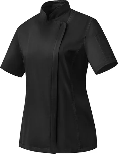 Vista 4 de Ubon Chaqueta de Chef para Mujer con Ventilación de Malla Lateral y Cremallera