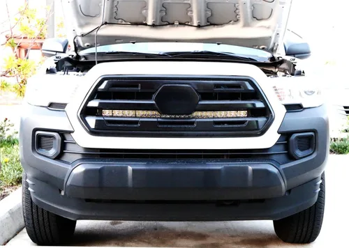 Vista 3 de iJDMTOY 30 pulgadas 180 W barra de luces LED de alta potencia, doble fila, con parrilla delantera por detrás, soporte de montaje y relé/interruptor