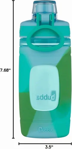 Vista 5 de Bubba Brands 2105880 Flo - Botella de agua para niños Crystle Ice con caramelo de roca y lavado de color kiwi