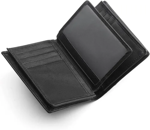 Vista 2 de Guarditude Mens Bifold Wallets Large Capacity RFID Blocking Genuine Leather Wallet Includes ID Window and 15 Credit Card Slots, Gift for Men