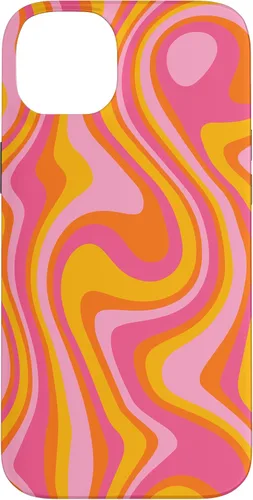 Vista 15 de Retro Groovy Liquid Swirl Hippie 70's 80's Psychedelic Phone Case for iPhone 17