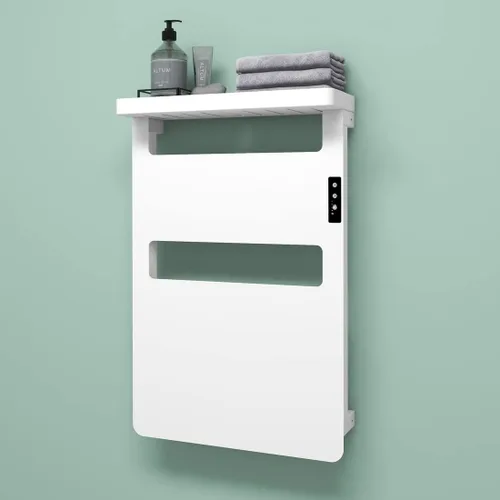Vista 12 de Toallero térmico para baño, calentador de toallas con temporizador montado en la pared, calentador de toallas eléctrico, calentador de toallas