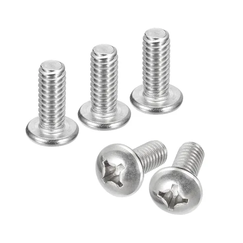 Vista 17 de uxcell Tornillos de máquina de cabeza redonda de 1/4-20x1, tornillo de acero inoxidable 304 18-8, accionamiento Phillips, totalmente roscado