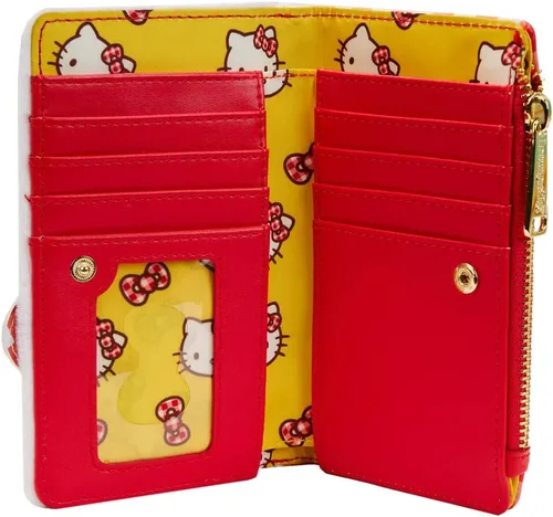 Vista 3 de Loungefly Sanrio Hello Kitty Gingham Flap Wallet, Multi, Plegable