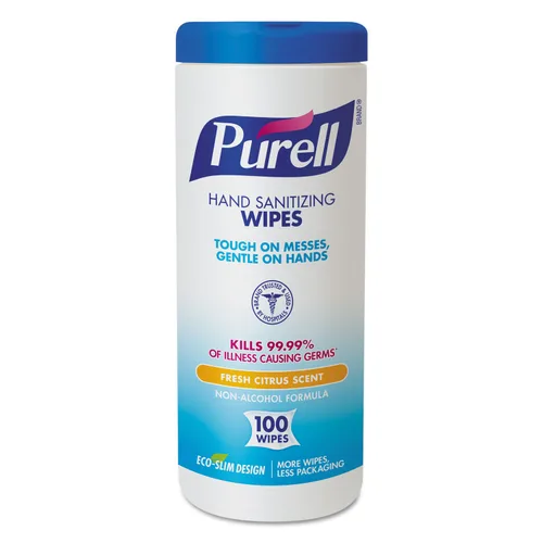 Vista 10 de Purell Bote de toallitas desinfectantes para manos, aroma limpio, 6 paquetes x 40 unidades, 9120-06-CMR