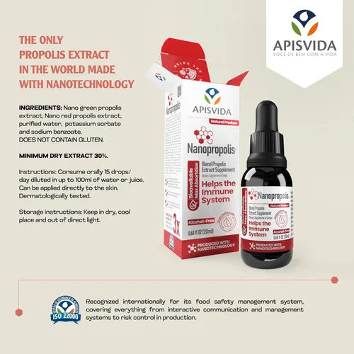 Vista 5 de Extracto de propóleo rojo de nanopropóleos 0.68fl oz - 0.7 fl oz