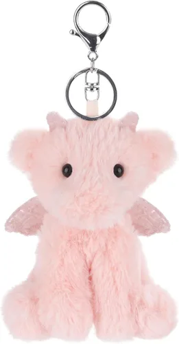 Vista 5 de Apricot Lamb Cute Toys - Llavero suave de peluche de dinosaurio dragón para niños, bolso, mochila, bolso (5 pulgadas)