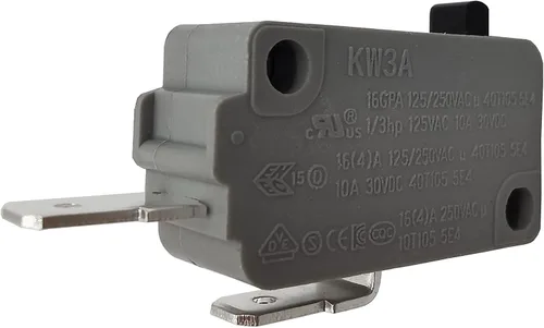 Vista 8 de Interruptor de puerta de horno de microondas KW3A 16A 125/250V Interbloqueo de puerta (2 normalmente abiertos y 1 normalmente cerrado)