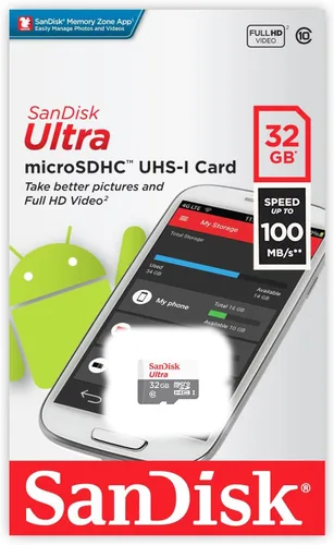 Vista 6 de SanDisk Tarjeta Ultra microSDHC de 32 GB Clase 10 (SDSDQUA-032G-A11A)