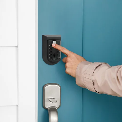 Vista 8 de KAYCROWN Caja de bloqueo de llave para exterior, combinación de montaje en pared, caja de seguridad para llaves de casa, caja de seguridad