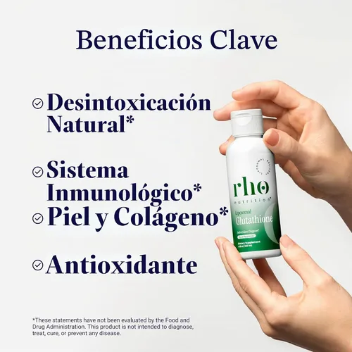 Vista 2 de Rho Nutrition Suplemento líquido de glutatión liposomal