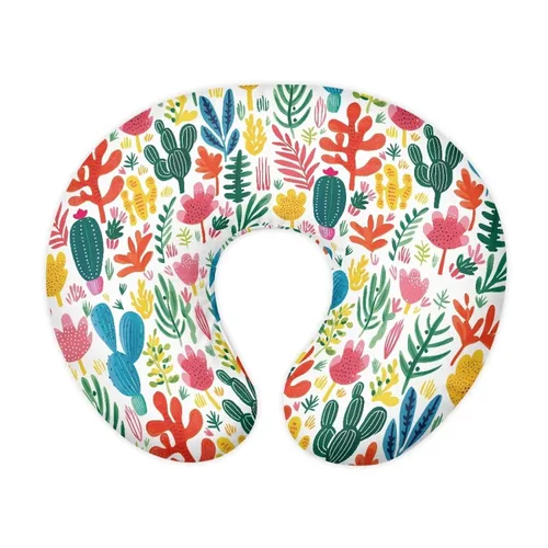 Vista 19 de Funda de almohada de lactancia de alpaca arcoíris para alimentación con biberón, funda de almohada de lactancia transpirable extraíble para bebé