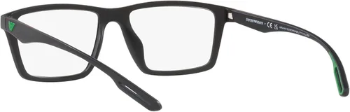 Vista 6 de Emporio Armani Men's Ea4189u Universal Fit Prescription Eyewear Frames with Two Interchangeable Sun Clip-ons Rectangular