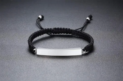 Vista 41 de Pulsera de urna personalizada para cenizas, recuerdos de joyería de cremación para mujeres y hombres, pulsera ajustable de cuerda tejida hecha a