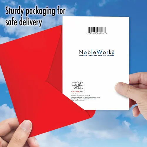 Vista 5 de NobleWorks - Divertida tarjeta navideña para adultos para mujeres - Tarjeta de felicitación festiva con humor directo, tarjeta de felicitación