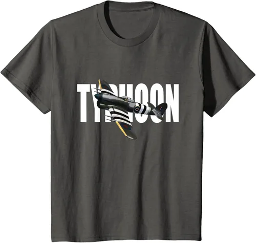 Vista 74 de RAF Hawker Typhoon WW2 Fighter Aircraft T-Shirt