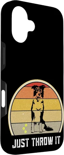 Vista 3 de iPhone 16 Just Throw It Border Collie Women Men Herding Dog Ball Fetch Case