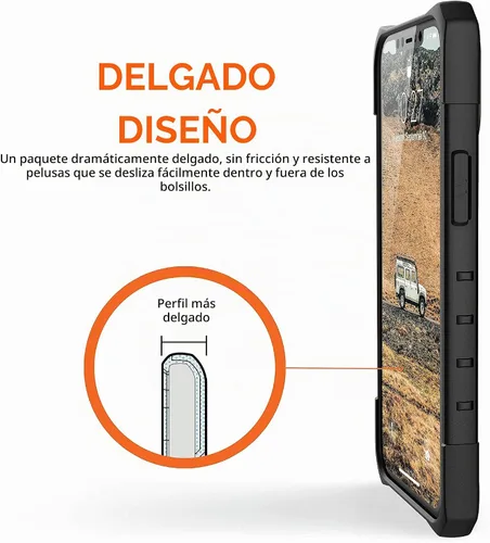 Vista 5 de URBAN ARMOR GEAR UAG Funda protectora para iPhone 12 Pro Max 5G (pantalla de 6.7 pulgadas), resistente y ligera, delgada, a prueba de golpes